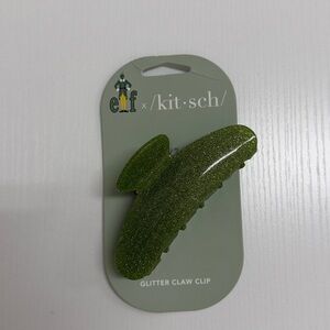 Kitsch Green Glitter Claw Clip